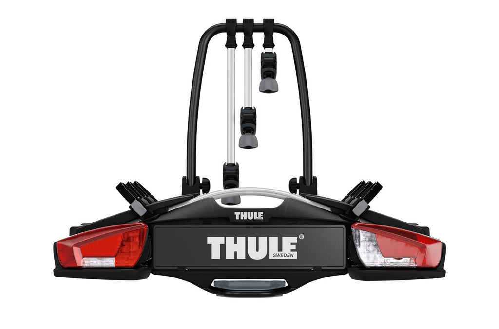 Thule VeloCompact 926 Fahrradträger Anhängerkupplung – für 3 Fahrräder, kompakt faltbar, abschließbar