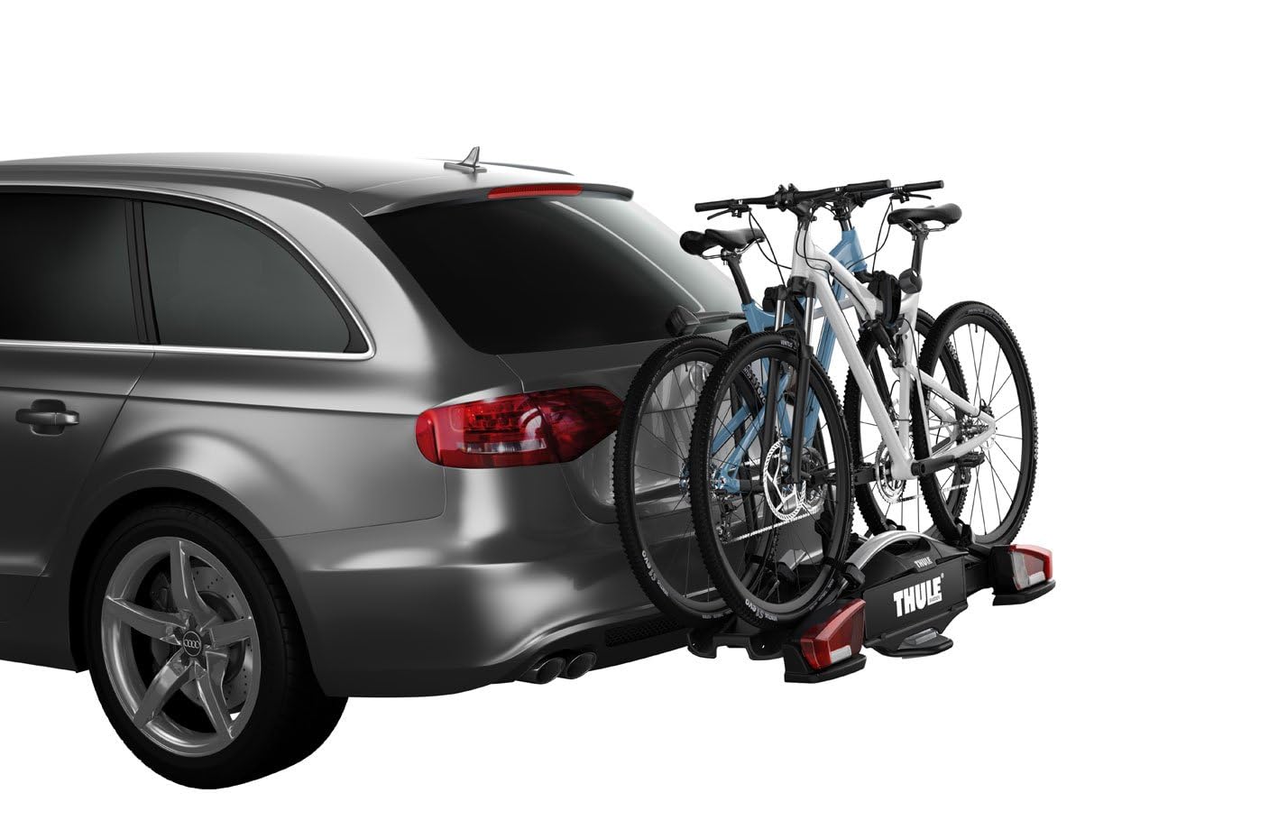Thule VeloCompact 926 Fahrradträger Anhängerkupplung – für 3 Fahrräder, kompakt faltbar, abschließbar