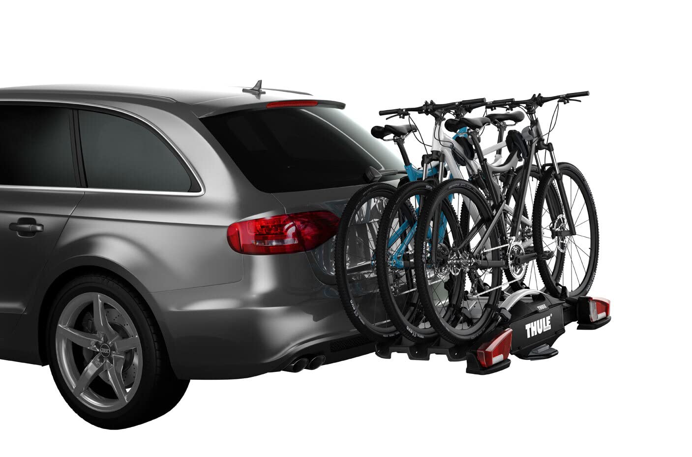 Thule VeloCompact 926 Fahrradträger Anhängerkupplung – für 3 Fahrräder, kompakt faltbar, abschließbar