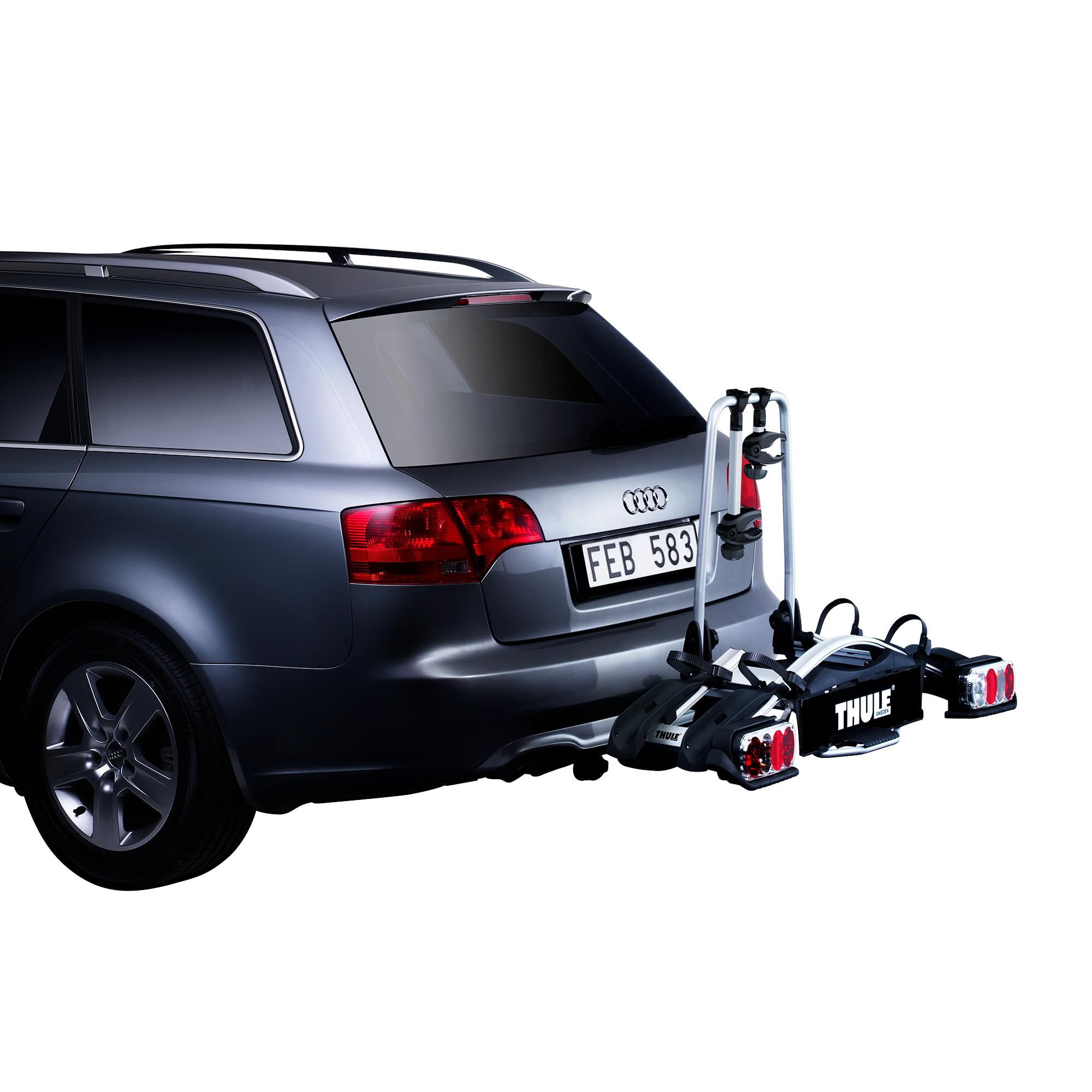 Thule EuroWay G2 920 Fahrradträger Anhängerkupplung – für 2 Fahrräder, 46 kg Zuladung, kompakt