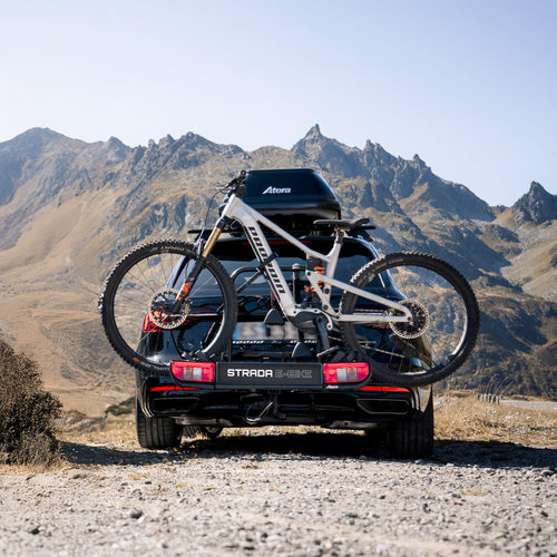 Atera Strada E-Bike XL Fahrradträger Anhängerkupplung – extrabreit, für 2-3 Fahrräder, E-Bike optimiert