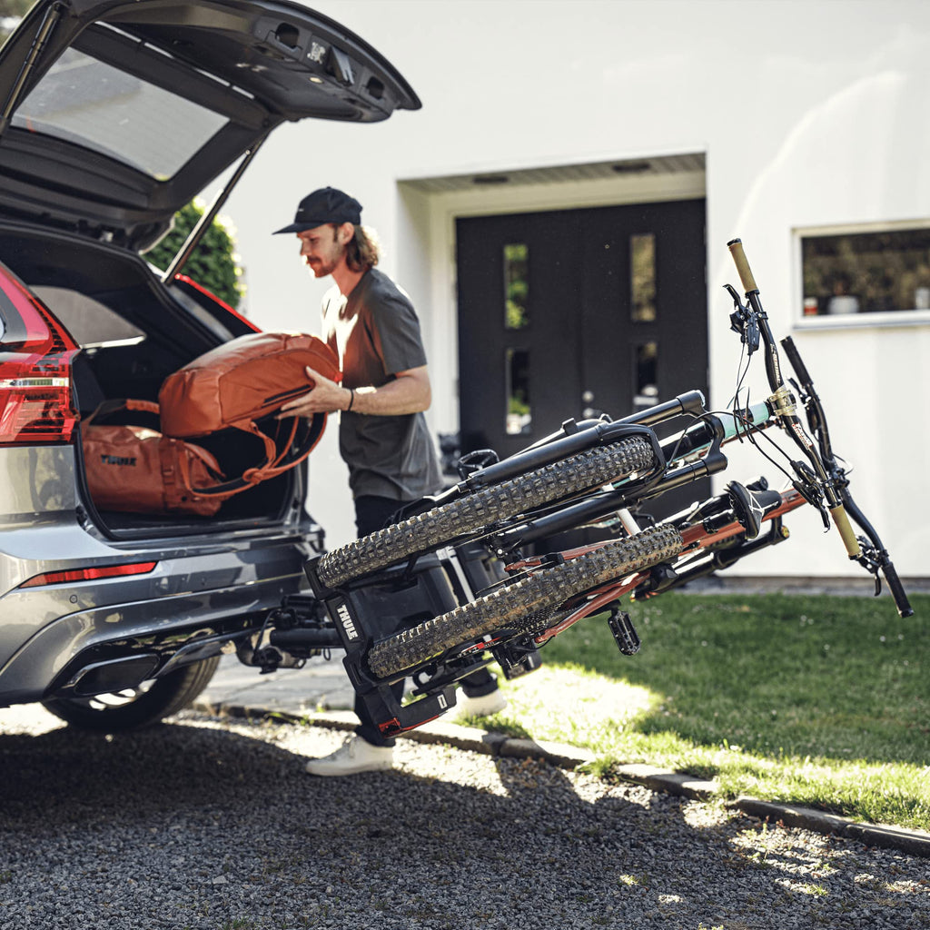 Thule EasyFold XT 2 Fahrradträger Anhängerkupplung – kompakt, faltbar, E-Bike geeignet, 2 Fahrräder